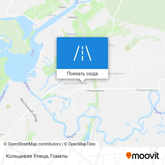 Карта Кольцевая Улица