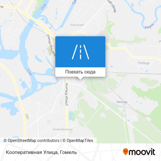 Карта Кооперативная Улица