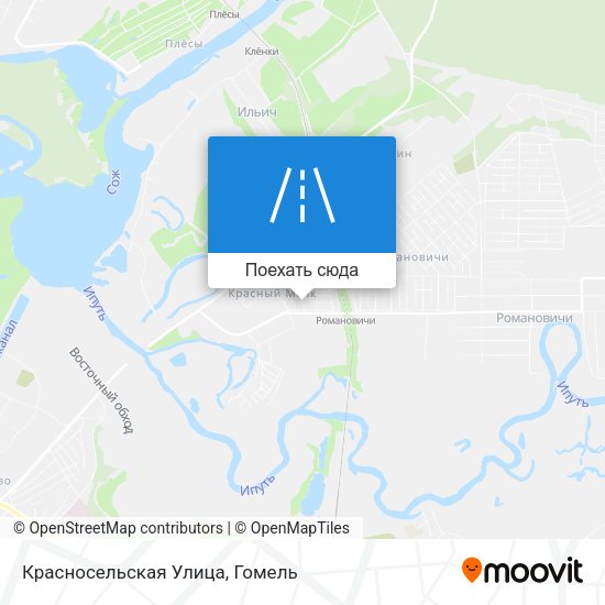 Карта Красносельская Улица