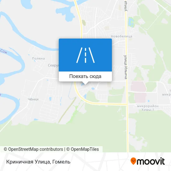 Карта Криничная Улица