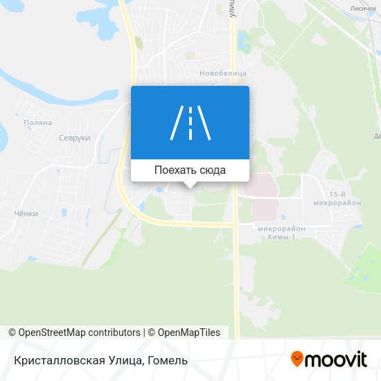 Карта Кристалловская Улица