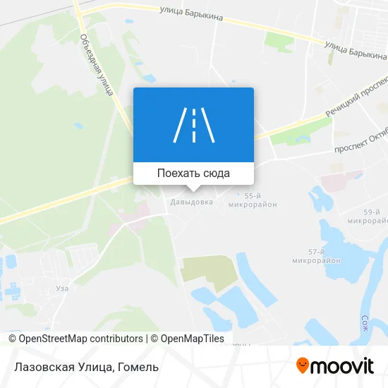 Карта Лазовская Улица