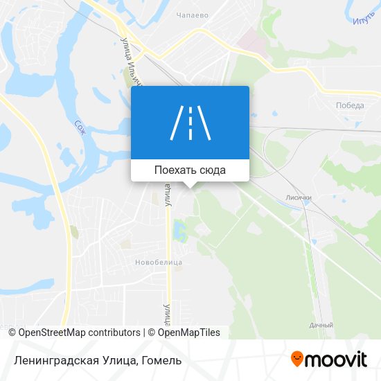 Карта Ленинградская Улица