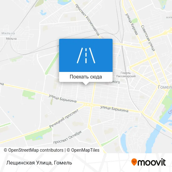 Карта Лещинская Улица