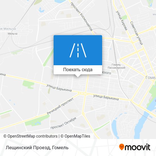 Карта Лещинский Проезд