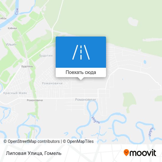 Карта Липовая Улица