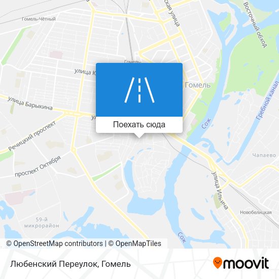 Карта Любенский Переулок