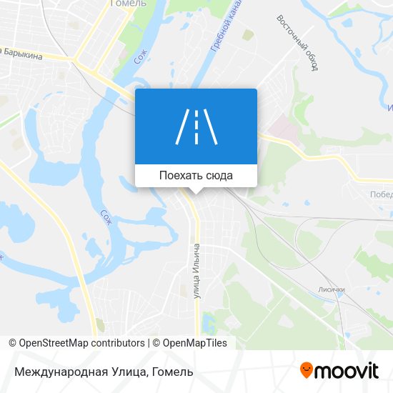 Карта Международная Улица
