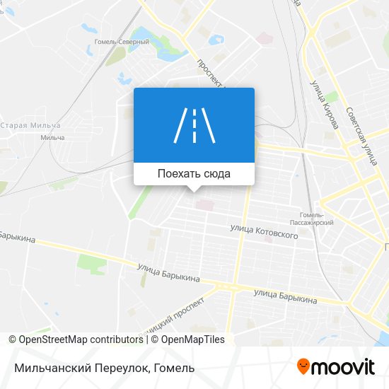 Карта Мильчанский Переулок