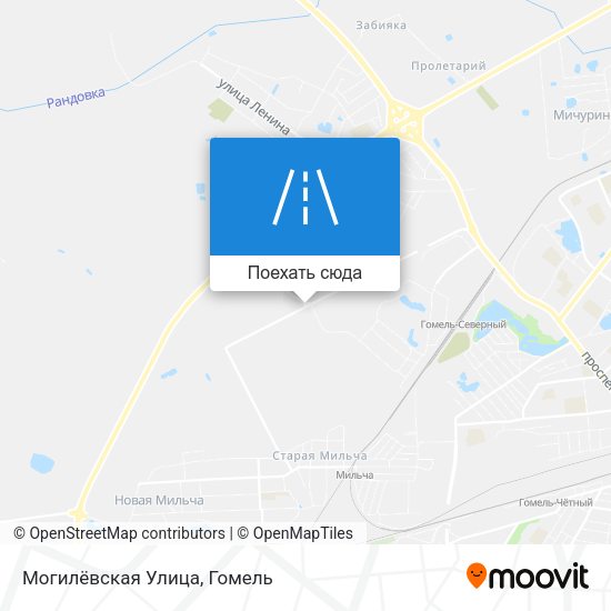 Карта Могилёвская Улица