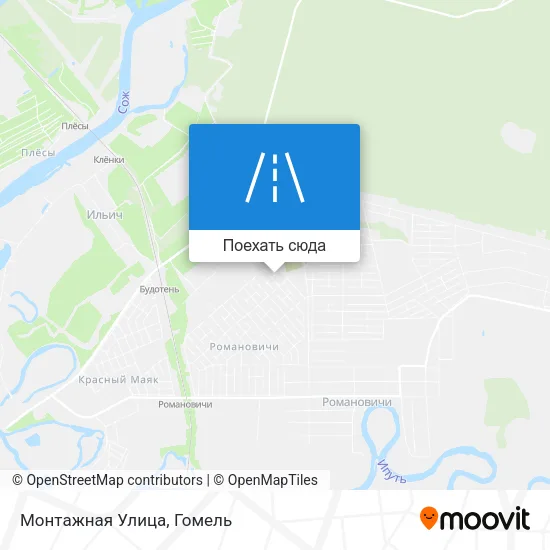 Карта Монтажная Улица