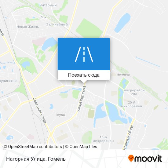Карта Нагорная Улица