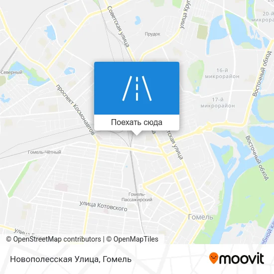 Карта Новополесская Улица