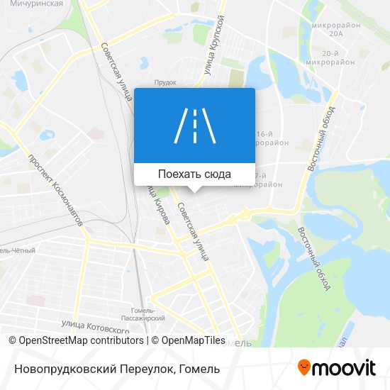 Карта Новопрудковский Переулок