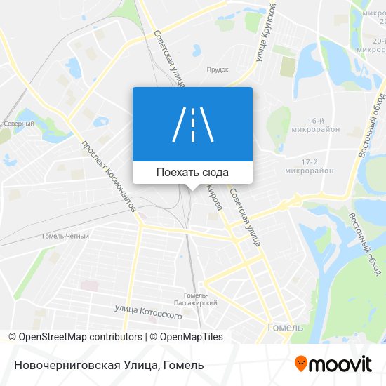 Карта Новочерниговская Улица