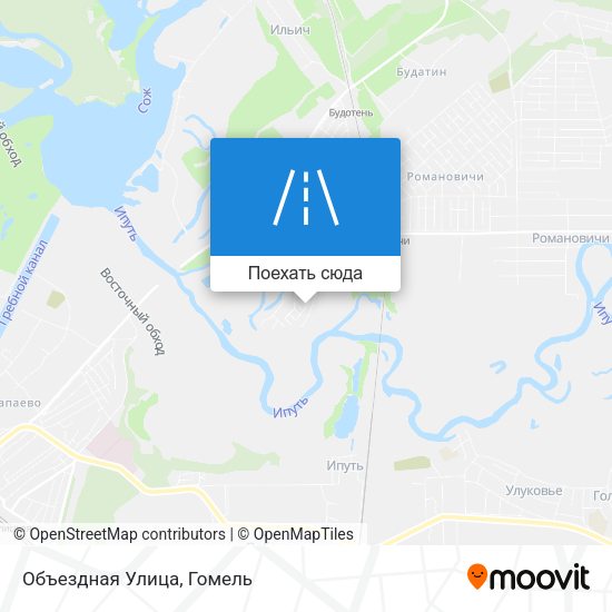 Карта Объездная Улица