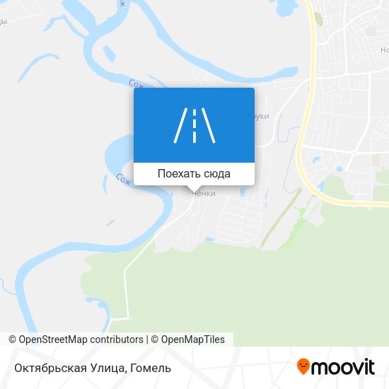 Карта Октябрьская Улица