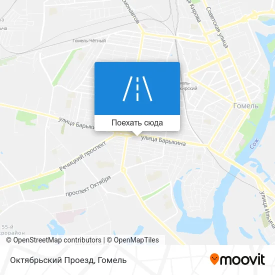 Карта Октябрьский Проезд