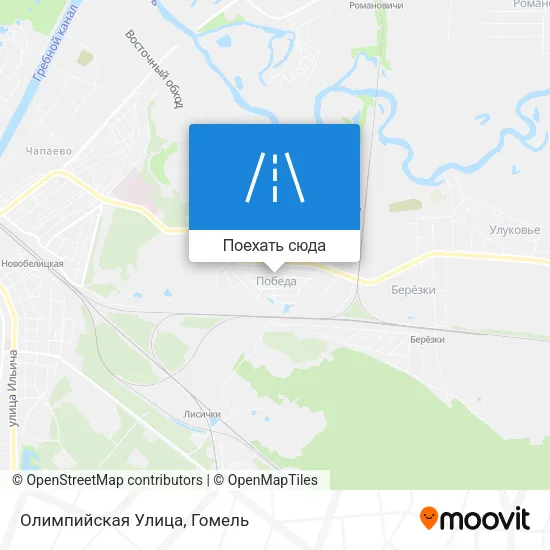 Карта Олимпийская Улица