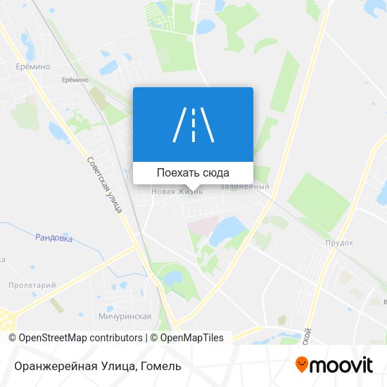 Карта Оранжерейная Улица