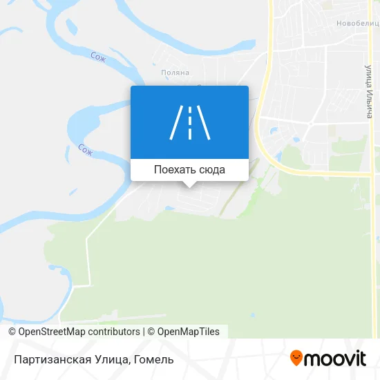 Карта Партизанская Улица