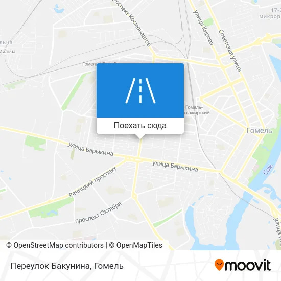 Карта Переулок Бакунина