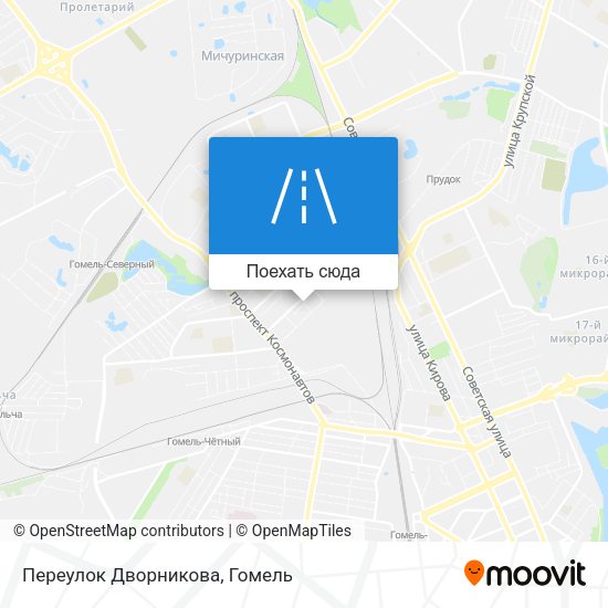 Карта Переулок Дворникова