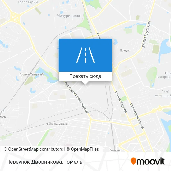 Карта Переулок Дворникова