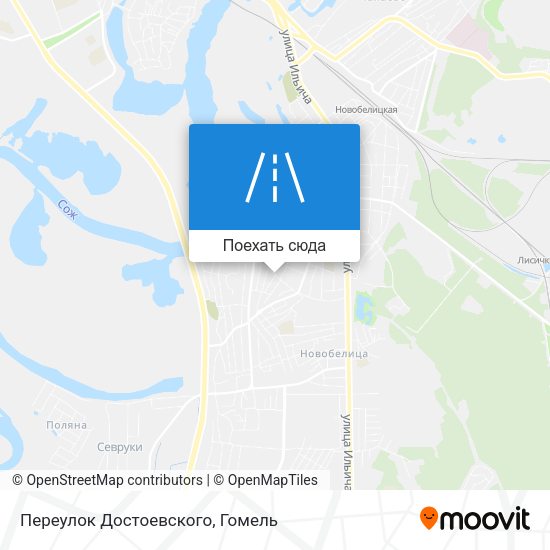 Карта Переулок Достоевского