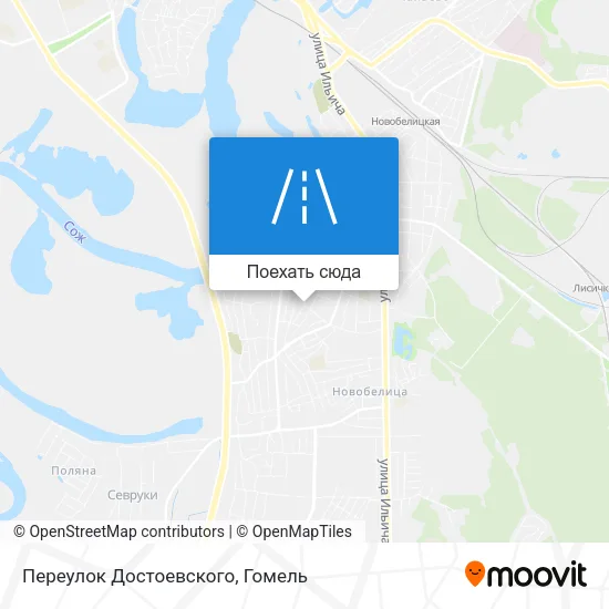 Карта Переулок Достоевского