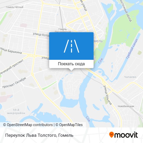 Карта Переулок Льва Толстого