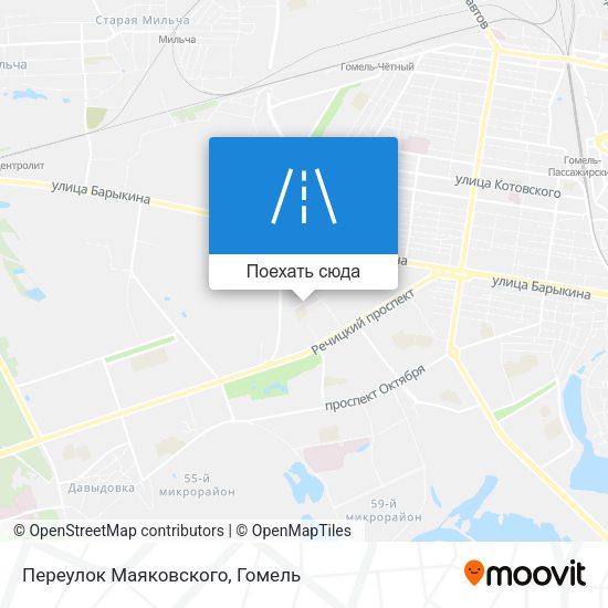 Карта Переулок Маяковского