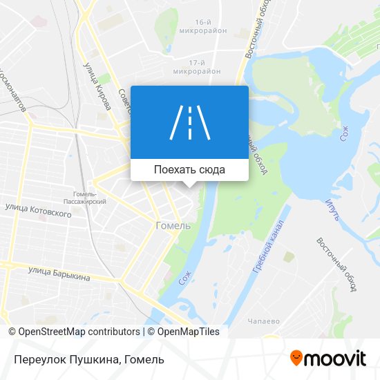 Карта Переулок Пушкина