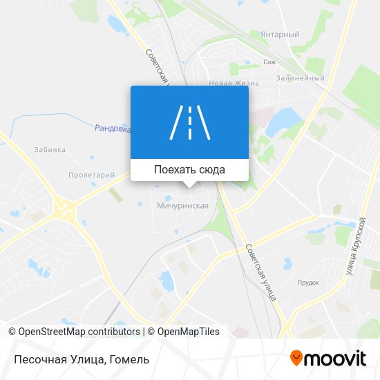 Карта Песочная Улица