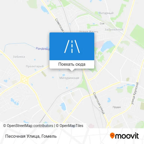 Карта Песочная Улица