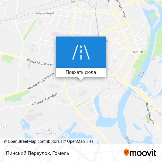 Карта Пинский Переулок