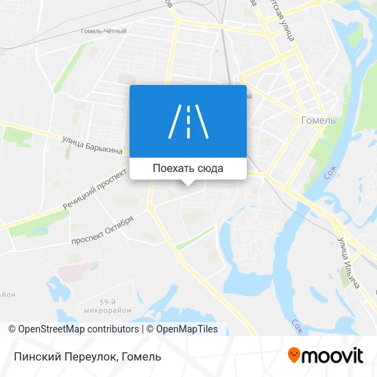 Карта Пинский Переулок