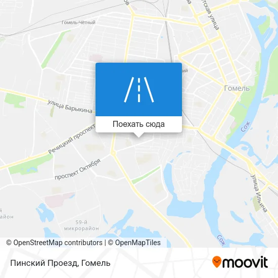 Карта Пинский Проезд