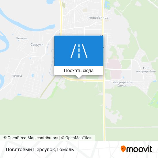 Карта Повятовый Переулок