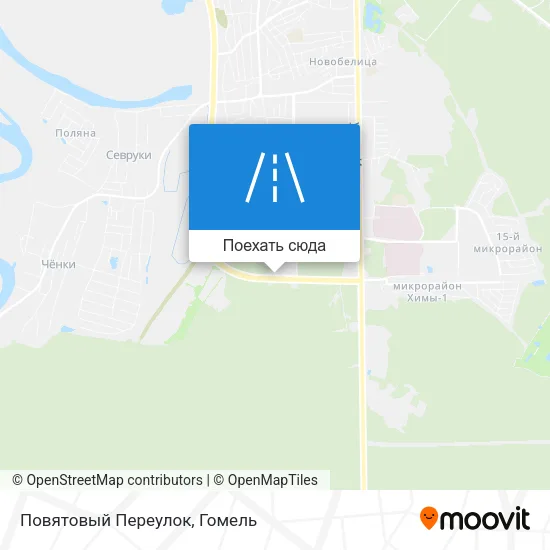 Карта Повятовый Переулок