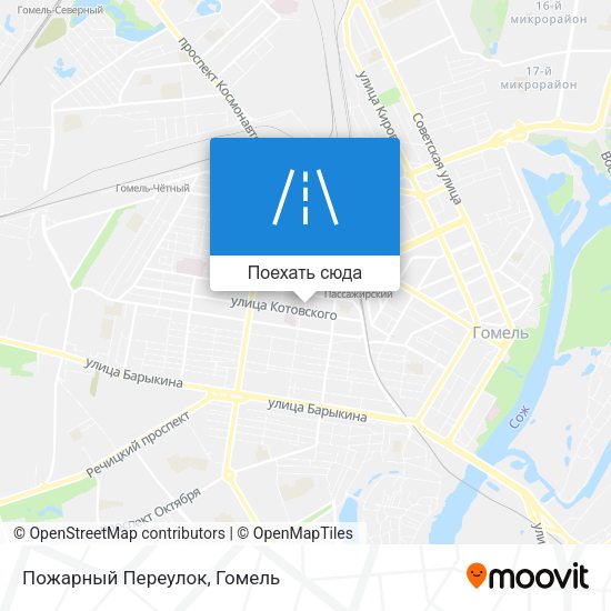 Карта Пожарный Переулок