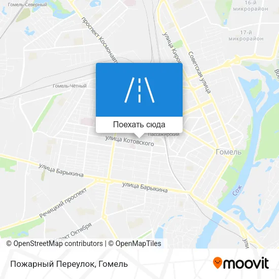 Карта Пожарный Переулок