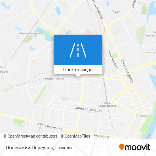 Карта Полесский Переулок