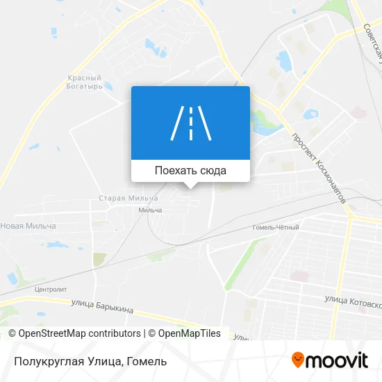 Карта Полукруглая Улица