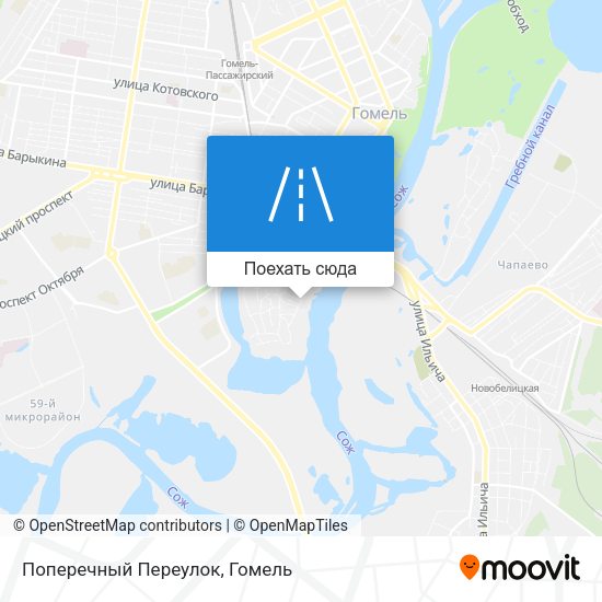 Карта Поперечный Переулок