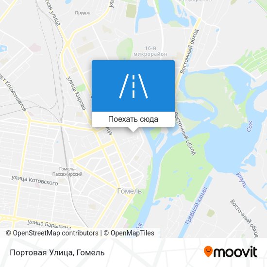 Карта Портовая Улица