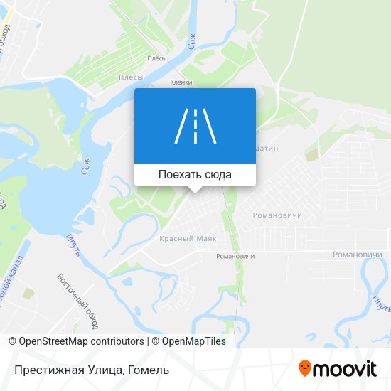 Карта Престижная Улица