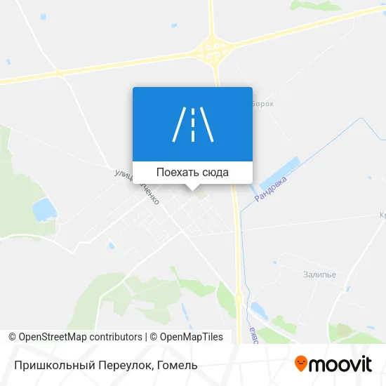 Карта Пришкольный Переулок
