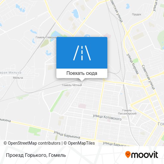 Карта Проезд Горького