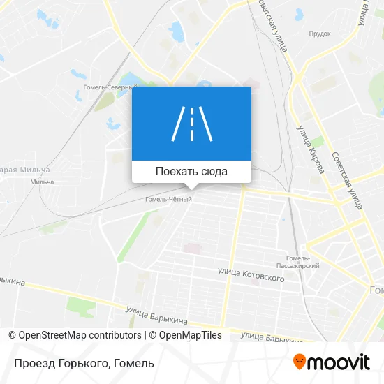 Карта Проезд Горького